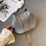 Rhinestone Chain Shoulder Bag Ladies Purse Clutch Evening Party Wedding Gift