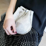 Diamond Clutch Evening Bag Women Shoulder Handbag Lady Wedding Party Pouch