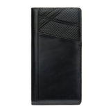 Men's Leather Clutch Wallet with Handle