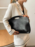 Women Laptop PU Leather Brief Handbags Office Ladies Clutch Bags