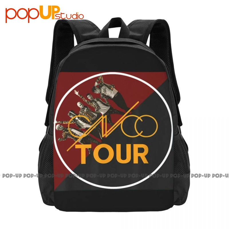 Cnco Tour Latin American Boy Band Backpack Large Capacity Schoolbag