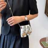 Coin Purse Hip Shape PVC Bag For Women Mini Crossbody Bags