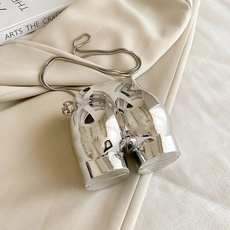Coin Purse Hip Shape PVC Bag For Women Mini Crossbody Bags