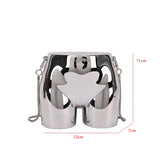 Coin Purse Hip Shape PVC Bag For Women Mini Crossbody Bags
