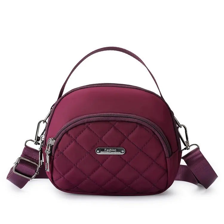 Embroidery Mini Bag for Women, Portable Coin Shoulder Bag
