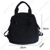 Harajuku Retro Canvas Bag Female Laptop Girl Student Backpack
