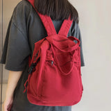 Harajuku Retro Canvas Bag Female Laptop Girl Student Backpack