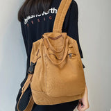 Harajuku Retro Canvas Bag Female Laptop Girl Student Backpack