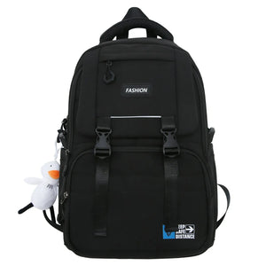 Waterproof College Mesh Backpack Female School Bag Laptop Student Girl