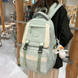 Waterproof College Mesh Backpack Female School Bag Laptop Student Girl