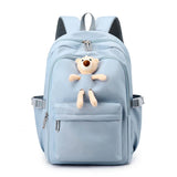 College Students Large Capacity Bear Backpack High School Girls Schoolbag