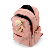 College Students Large Capacity Bear Backpack High School Girls Schoolbag