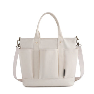Canvas Shoulder Bag College Style High-Capacity Hot Sell Handbag For Women