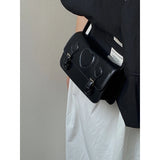 Vintage Square Shoulder Bag for Women Love Heart Clutch Handbag