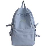 Large Nylon Waterproof Backpack Girls Book Bag Teen Schoolbag Khaki