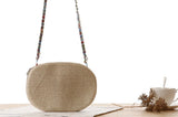College Floral Bow Straw Bag Messenger Bag Woven Holiday Resort Beach Purse