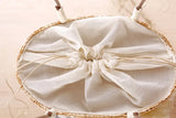 College Wind Delicate Linen Flower Bag Small Hand Bag Woven Travel