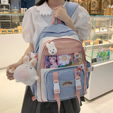 Large Capacity College Schoolbag for Teenage Girls