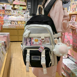 Large Capacity College Schoolbag for Teenage Girls