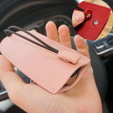 PU Leather Key Case Organizer Car Key Holder Keychain Pouch Unisex