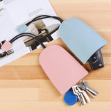PU Leather Key Case Organizer Car Key Holder Keychain Pouch Unisex