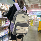 Waterproof Teen Girls Backpack Large Capacity Laptop Travel Bag