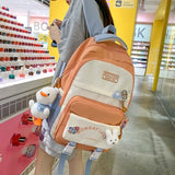 Waterproof Teen Girls Backpack Large Capacity Laptop Travel Bag