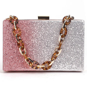 Color-changing Paillette Mini Flap Purse Handbag Women Evening Bag