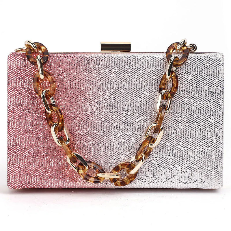 Color-changing Paillette Mini Flap Purse Handbag Women Evening Bag