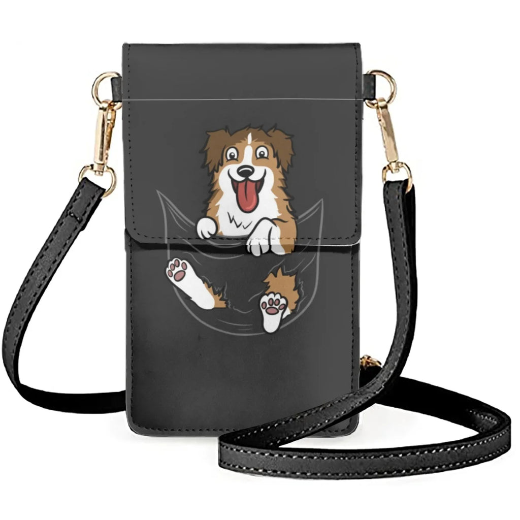 Coloranimal Corgi Wallet Leather Phone Bag Waterproof Purse