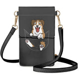 Coloranimal Corgi Wallet Leather Phone Bag Waterproof Purse