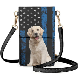Coloranimal Star Flag Retriever Bulldog Phone Bag Ladies Messenger Wallet