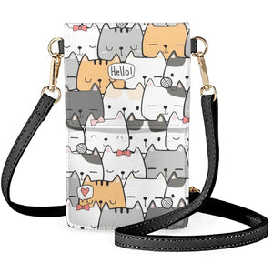 Coloranimal Cartoon Cat Funny Lady Casual Shoulder Messenger Bag