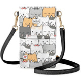 Coloranimal Cartoon Cat Funny Lady Casual Shoulder Messenger Bag