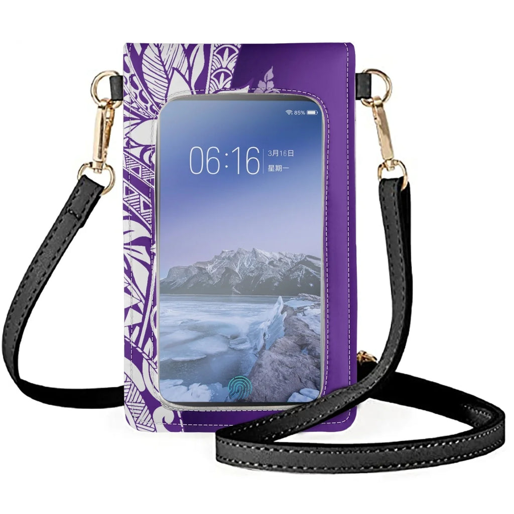 Coloranimal Polynesia Leather Texture Mobile Phone Bag