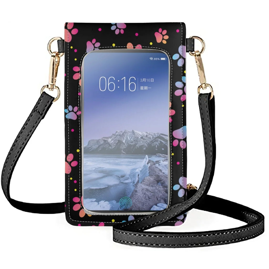 Coloranimal Dog Footprint Messenger Bag Waterproof Mini Purse