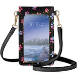 Coloranimal Dog Footprint Messenger Bag Waterproof Mini Purse