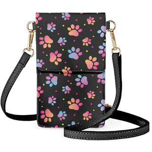 Coloranimal Dog Footprint Messenger Bag Waterproof Mini Purse