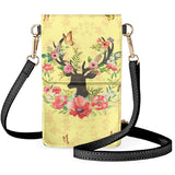 Coloranimal Elk Wreath Butterfly Print Crossbody Phone Bag