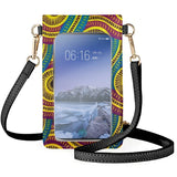 Coloranimal Geometric Figures Leather Phone Bag For Women