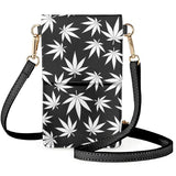 Coloranimal Maple Leaf Cartoon Printings Flag Leather Women's Mobile Phone Bag