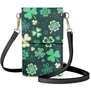 Coloranimal Painted Clover Girl Student Mini Phone Bags Women's Wallets