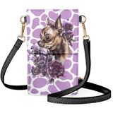 Coloranimal Pug Rose Leopard Giraffe African Tribal Leather Phone Bag