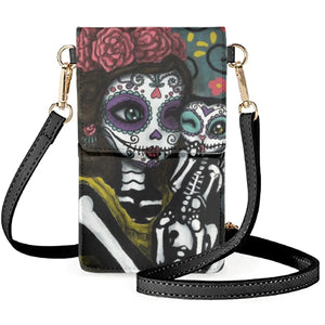 Coloranimal Skull Girl Clown Freaky Doll Personality Ladies Casual Phone Bags