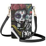 Coloranimal Skull Girl Clown Freaky Doll Personality Ladies Casual Phone Bags