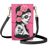 Coloranimal Skull Girl Rose Headdress Tattoo Ladies Personality Wallet