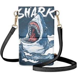 Coloranimal Shark Cartoon Lady Wallet Detachable Phone Bag