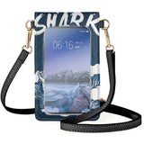 Coloranimal Shark Cartoon Lady Wallet Detachable Phone Bag