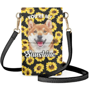 Coloranimal Sunflower Dog Ladies Waterproof Phone Bag Wallets