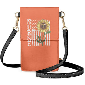 Coloranimal Sunflowers Nurse Prints American Flag Messenger Bag